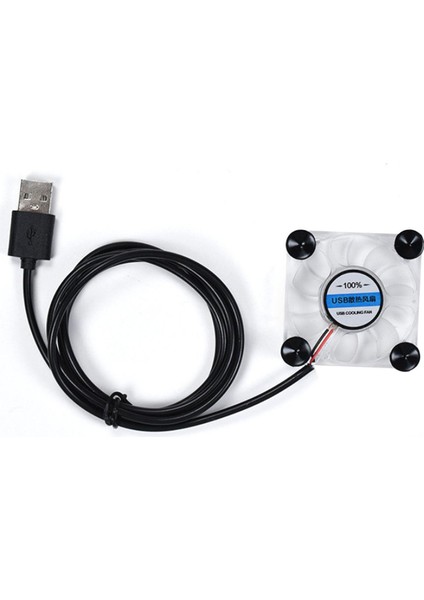 Cep Telefonu Soğutma Fanı Silikon Vantuz USB Şarj Soğutma Artefaktı (Yurt Dışından)