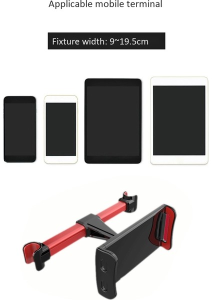 Araç Kafalık Montajı, Akıllı Telefonlar/tabletler ile Uyumlu Tablet Kafalık Tutucu Kırmızı ， Araba Için Tablet Tutucu (Yurt Dışından) fiyatları