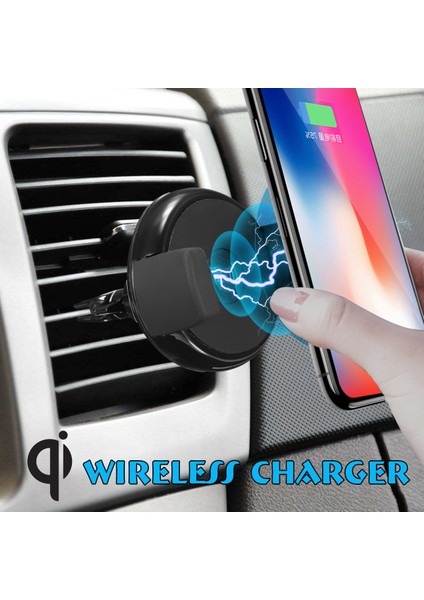 En Iyi Aksesuarlar Qi Kablosuz Araç Hava Firar Dağı Hızlı Şarj Cihazı Cep Telefonu Için Dock Montaj Tutucu (Yurt Dışından) fiyatları