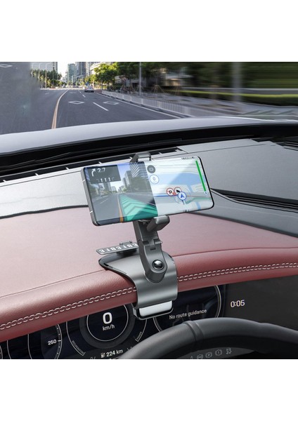 Araba Cep Telefonu Braketi Araba Merkezi Kontrol Gösterge Paneli Dikiz Aynası Çok Fonksiyonlu Ar Navigasyon Braketi 3 (Yurt Dışından)