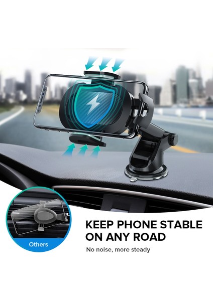 [yeni Ürün] Getıhu Araç Telefonu Tutucu 360° Ön Cam Mobil Hücre Desteği Akıllı Telefon Evrensel Montaj Standı Iphone 12 11 7 8 Samsung Huawei (Yurt Dışından) fiyatları