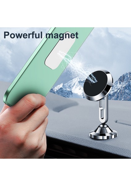Araç Telefonu Desteği Tek Elle Çalıştırılan Manyetik Araç Dash Cep Telefonu Tutucu (Yurt Dışından) fırsatları