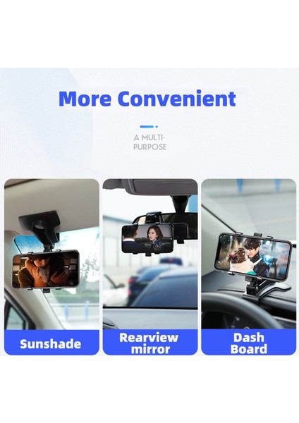 [rongcai] Yenı Dashboard Araç Telefonu Tutucu 360° Döndürme Evrensel Cep Telefonu Araba Sabitleme Kıskacı Standı 360 Derece Araç Navigasyon Braketi (Yurt Dışından) fırsatları