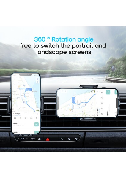 Joyroom JR-ZS259 360 Derece Dönen Germe Mekanik Araba Hava Firar Tutucu 4.7-6.9 Inç Cep Telefonları Için (Yurt Dışından) fırsatları