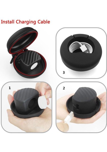 Redcolourful Taşınabilir Şarj Tutucu Dock Şarj Kılıfları Sert Koruyucu Seyahat Çantası Apple Watch Şarj Cihazı Serisi 1 2 3 Akıllı Spor Aksesuarı (Yurt Dışından) modelleri