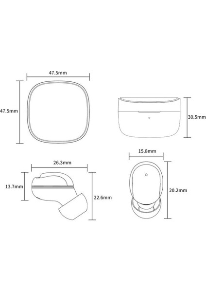 XY30 Kablosuz Kulaklıklar 5.1 Kulak Içi Gerçek Kablosuz Stereo Kaplama Spor Kulaklık (Yurt Dışından) modelleri
