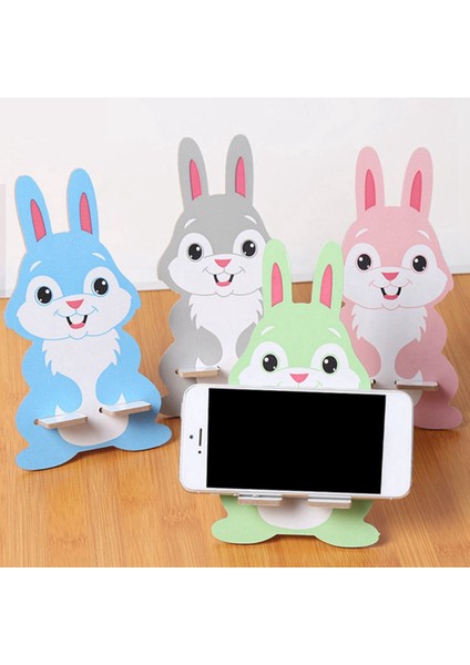 Karikatür Evrensel Ahşap Tembel Cep Telefonu Tutucu Aksesuar Hayvan Tutucu - Rastgele (Yurt Dışından) indirimleri