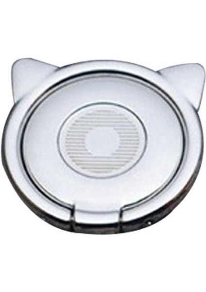 Evrensel Döndürülmüş Sevimli Kedi Kulakları Metal Cep Telefonu Parmak Yüzük Tutucu Kavrama Standı (Yurt Dışından)