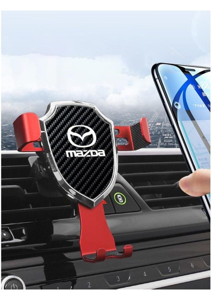 Gece Ray Araba Cep Telefonu Braketi Yerçekimi Indüksiyon Snap-On Hava Çıkışı Araba Navigasyon Çerçeve Araba Iç Şekli Mazda Için Uygundur (Yurt Dışından)