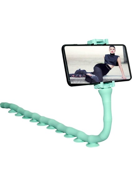 Sevimli Solucan 360 Derece Döndürme Esnek Vantuz Telefon Tutucu Standı Tembel Braket (Yurt Dışından)