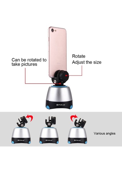 Puluz PU371 Tripod Telefon Montaj Metal Kelepçe Kafası 1/4 Vidalı Topuz Montaj Kaidesi (Yurt Dışından) fırsatları