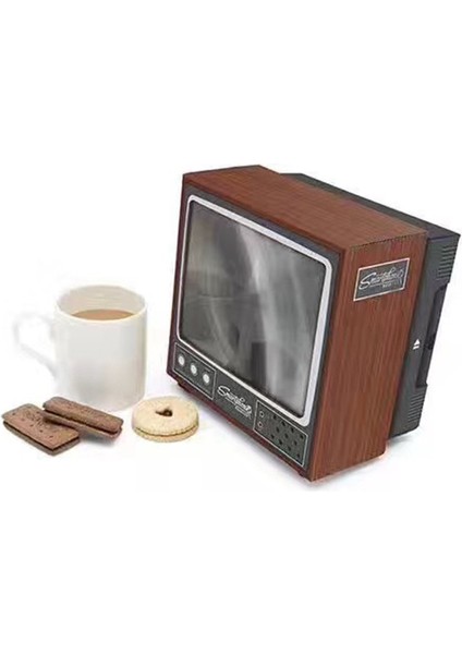 Vintage Tv Akıllı Cep Telefonu Büyüteç Mobil Ekran Video Amplifikatör Standı (Yurt Dışından)