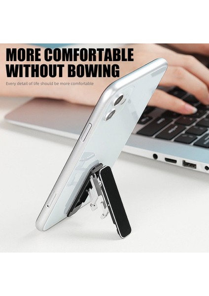 Cep Telefonu Braketi Evrensel Mini Alüminyum Alaşımlı Ayarlanabilir Açılı Telefon Standı (Yurt Dışından) indirimleri