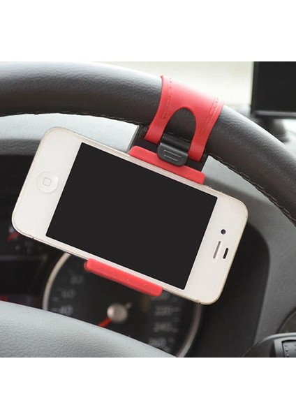 Otomatik Araç Direksiyon Montaj Tutucu Lastik Bant iPhone Akıllı Telefon Gps Için (Yurt Dışından) indirimleri