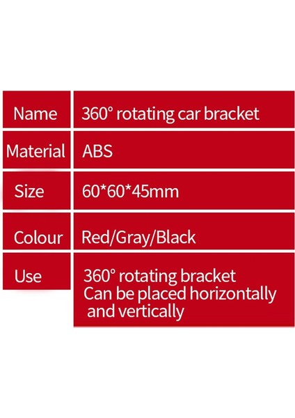 Tohayıe 360 Derece Döndürme Araba Cep Telefonu Tutucu Dashboard Yapıştırma Evrensel Araç Cep Telefonu Için Montaj Braketi Standı (Yurt Dışından) indirimleri