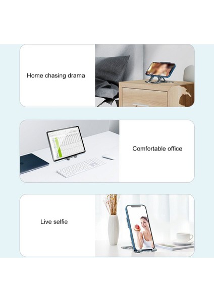 Alüminyum Alaşımlı Cep Telefonu Tutucu Çok Fonksiyonlu Yükseltilmiş Katlanabilir Çerçeve (Yurt Dışından) fırsatları