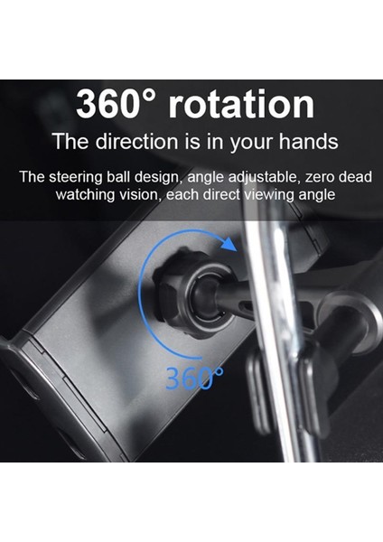 Redcolourful Araç Telefonu Tutucu Kafalık Braketi 360 Derece Dönme Ayarlanabilir Evrensel Arka Koltuk Arka Yastık iPad Tablet Için Standı (Yurt Dışından) fırsatları