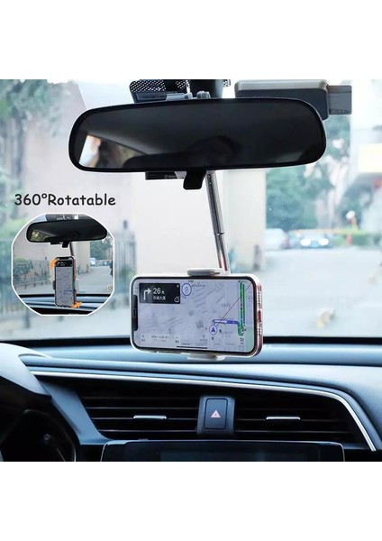 Evrensel 360 Derece Ayarlanabilir Araç Dikiz Aynası Montaj Cep Telefonu Standı Tutucu Cradle Aotomobile Iç Stand Braketi (Yurt Dışından) modelleri