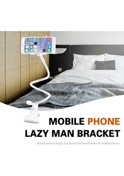 Evrensel Tembel Yatak Masaüstü Araba Cep Telefonu Için Montajlı Uzun Kol Tutucu Standı (Yurt Dışından) fiyatları