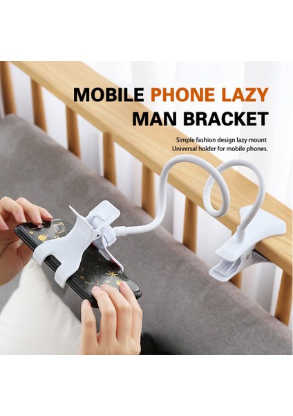 Evrensel Tembel Yatak Masaüstü Araba Cep Telefonu Için Montajlı Uzun Kol Tutucu Standı (Yurt Dışından) indirimleri