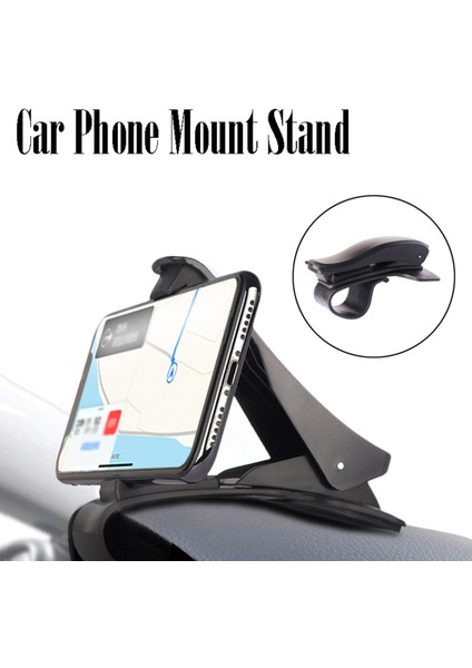 360 Dönme Kickstand Araç Telefonu Tutucu-Evrensel Pano Ayarlanabilir Mobil Akıllı Telefon Montaj Standı Braketi Klip (Yurt Dışından)