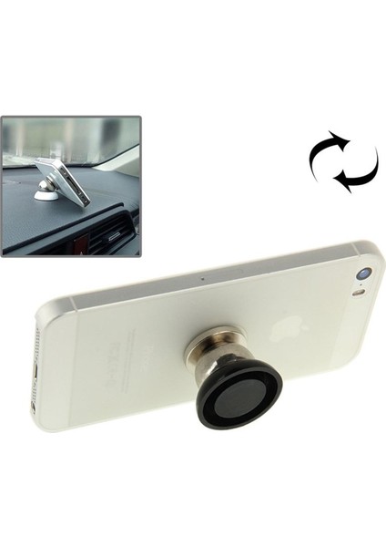 Mıknatıs 360 Derece Dönen Mini Araç Montaj Metal Tutucu Kiti, Iphone, Galaxy, Huawei, Xiaomi, Lenovo, Sony, Lg, Htc ve Diğer Akıllı Telefonlar Için (Yurt Dışından)