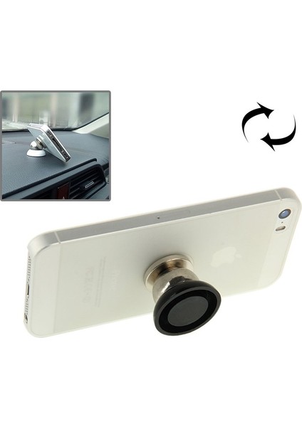 Mıknatıs 360 Derece Dönen Mini Araç Montaj Metal Tutucu Kiti, Iphone, Galaxy, Huawei, Xiaomi, Lenovo, Sony, Lg, Htc ve Diğer Akıllı Telefonlar Için (Yurt Dışından)