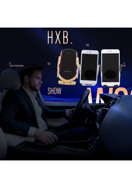Kablosuz Araç Şarj Cihazı 2 In 1 Qi Hızlı Şarj Otomatik Sıkma Otomatik Havalandırma Braketi Tutucu Samsung Galaxy S9 Için (Yurt Dışından)