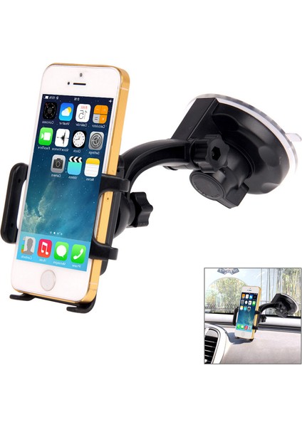 Iphone, Galaxy, Sony, Lenovo, Htc, Huawei ve Diğer Akıllı Telefonlar Için Evrensel 360 Derece Dönebilen Vantuz Araç Tutucu / Masaüstü Standı Genişlik: 4,5 cm - 7,4 cm (Yurt Dışından) fiyatları