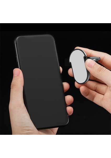 In 1 Cep Telefonu Braketi Tutucu Standı 360 Derece Parmak Yüzük Araç Telefonu Montaj Standı iPhone Için Hava Firar (Siyah + Siyah) (Yurt Dışından) fırsatları