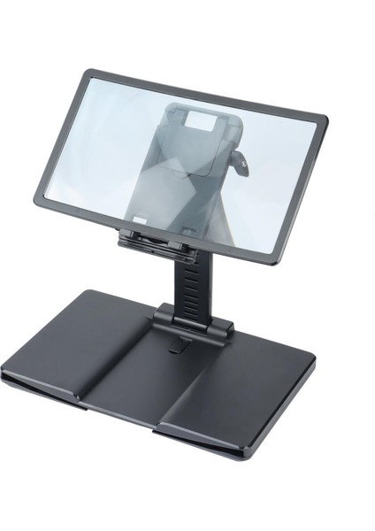 12 Inç Cep Telefonu Ekran Amplifikatörü Masaüstü Cep Telefonu Braketi Kaldırılabilir ve Katlanabilir Cep Telefonu Braketi (Yurt Dışından)
