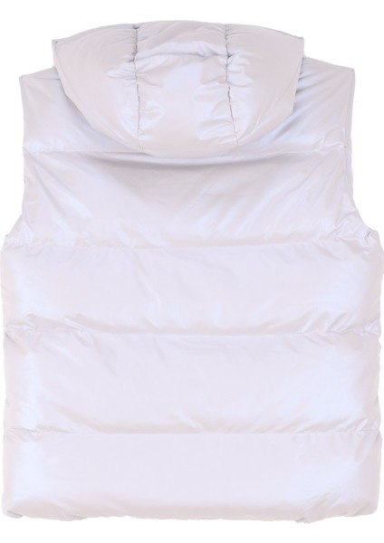 Açık Gri Kadın Kapüşon Yaka Relaxed Fit Yelek D4WL-YLK3019 fiyatları