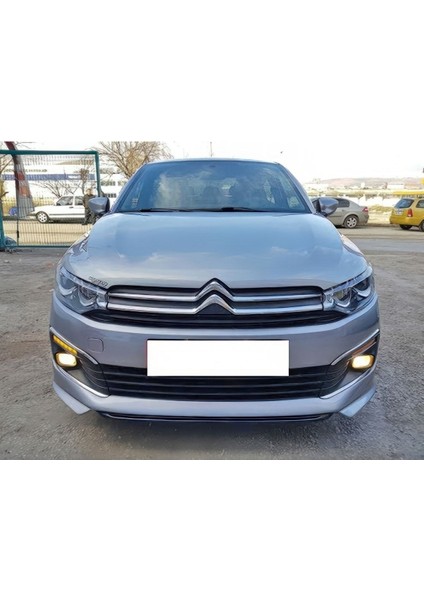 Citroen C-Elysee 2017-2023 Uyumlu Boyasız Plastik Ön Tampon Eki