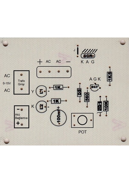 12V Akü Şarj Devresi - Demonte(Montesiz)