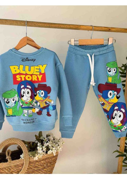 Tude Kids Bluey Baskılı Erkek Çocuk Alt Üst Takım