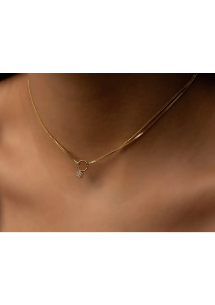 Altın Choker Yıldız Kolye