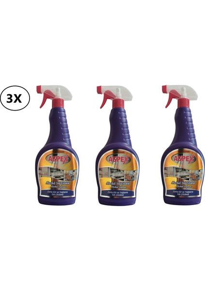 Mutfak Yağ Çözücü Sprey 750 Ml X 3 Adet