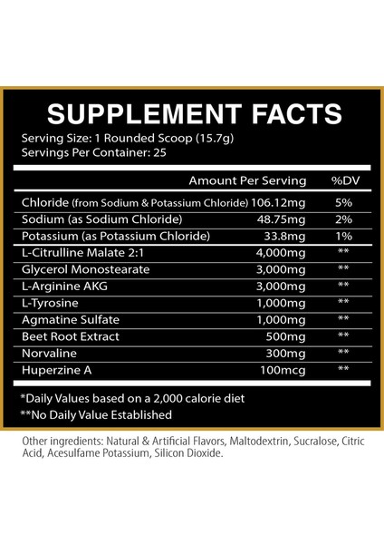 Blood Rush Pump Preworkout Huperzine + Agmatine Sulfate modelleri