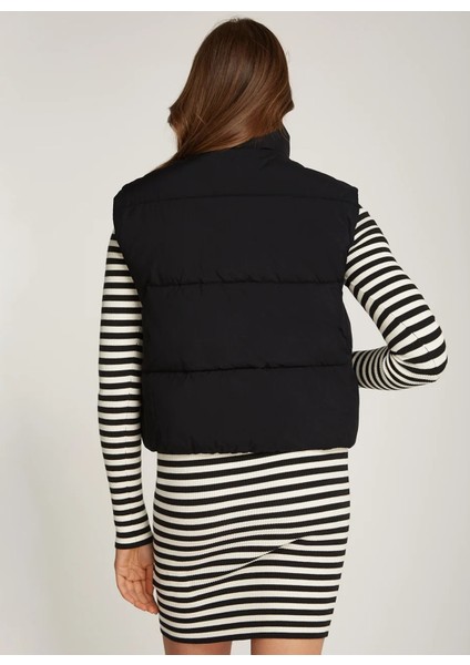 Siyah Kadın Yelek Chenılle Monologo Vest modelleri