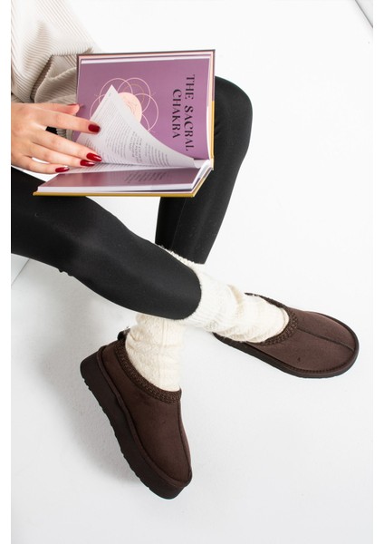 Lisa Kahverengi Süet Kadın Içi Kürklü sabo Ev Terliği fiyatları