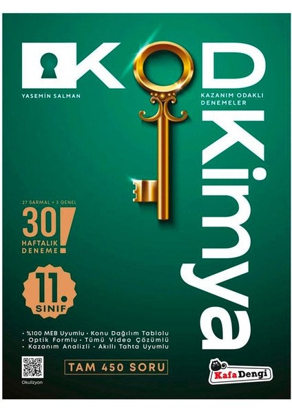 11. Sınıf Kod Kimya Haftalık Sarmal Deneme