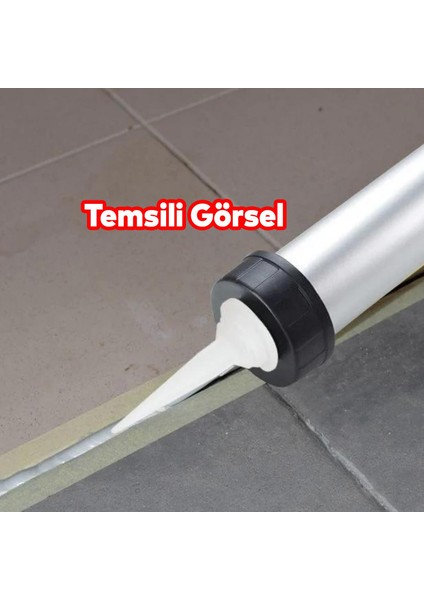 Sosis Silikon Tabancası Alüminyum 600 ml Yapıştırma Dolgu Sosis Kartuşu Sıkma Slikon Standart