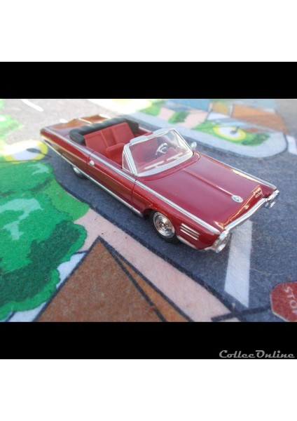 1:43 Ölçekli Lisanslı Metal Retro Amerikan Arabaları - Chrysler Turbine Car Cabrio 1964 - 10 cm