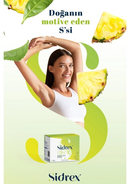 Sıdrex Slm-X Bromelain, Cla Ve Yeşilçay Ekstresi İçeren Takviye Edici Gıda 30 Saşe modelleri