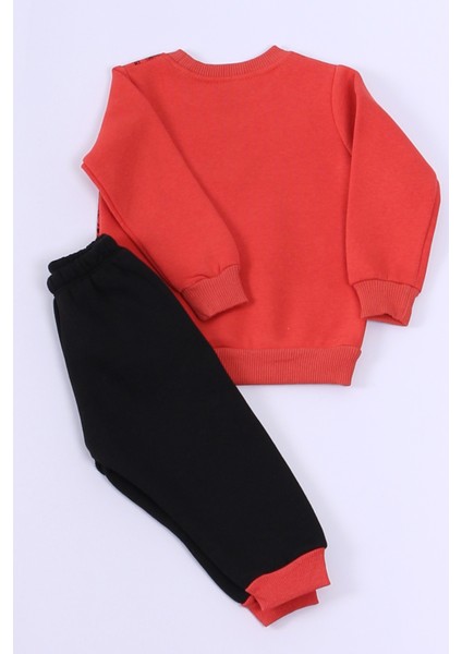 Erkek Bebek 3 Iplik Eşofman Takımı Kaplan Baskılı A48 fırsatları