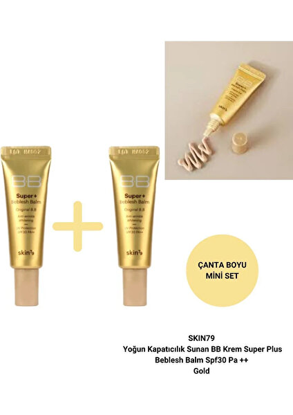 Yoğun Kapatıcılık Sunan Bb Krem Super Plus Beblesh Balm Spf30 Pa ++ Gold 7g