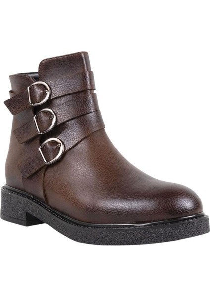 Kemerli Fermuarlı Kadın Bot TABA