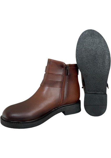 Kemerli Fermuarlı Kadın Bot TABA