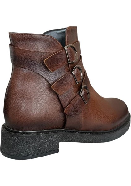 Kemerli Fermuarlı Kadın Bot TABA