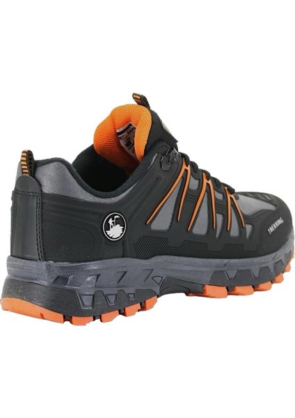 Erkek Su ve Soğuğa Dayanıklı Günlük Trekking & Outdoor Ayakkabı Füme - Oranj